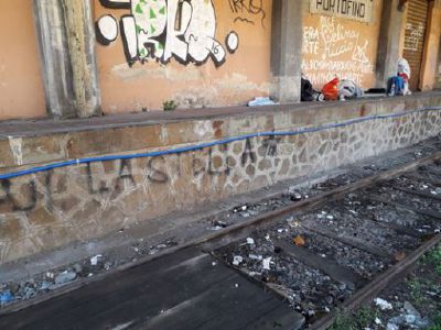 Degrado in stazione a Santa Margherita