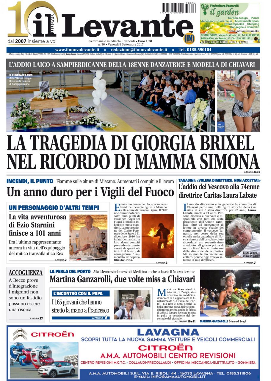 Inchieste, approfondimenti e interviste sul settimanale Il Nuovo Levante da oggi in edicola