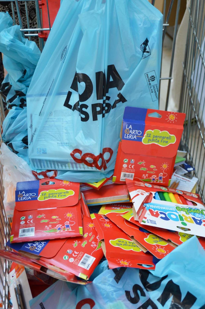 Iniziativa “Dona la spesa” promossa da Coop: donato materiale didattico alle famiglie in difficoltà