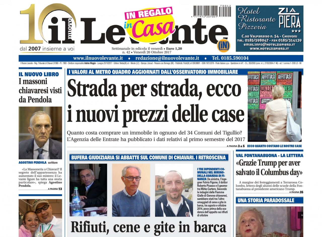 Inchieste, approfondimenti e interviste sul settimanale Il Nuovo Levante da oggi in edicola