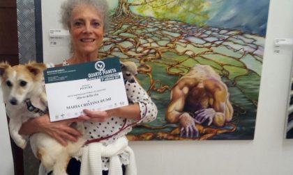 La pittrice lavagnese Maria Cristina Rumi si distingue al premio d’arte Quarto Pianeta