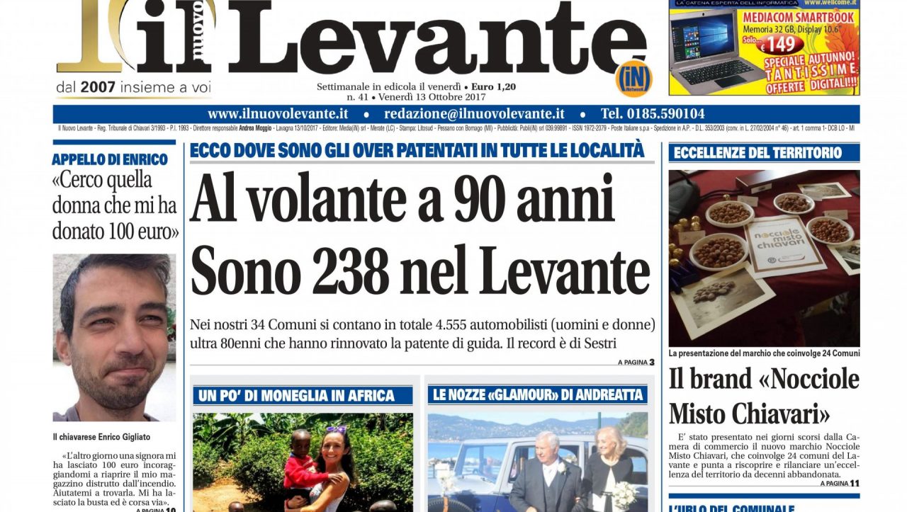 Inchieste, approfondimenti e interviste sul settimanale Il Nuovo Levante da oggi in edicola