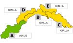 Allerta gialla per piogge diffuse e temporali dalle 6 alle 19 di sabato 25 novembre