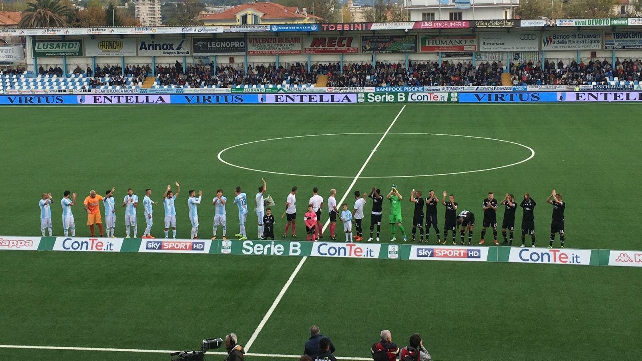 Entella Cesena finisce 2 a 2