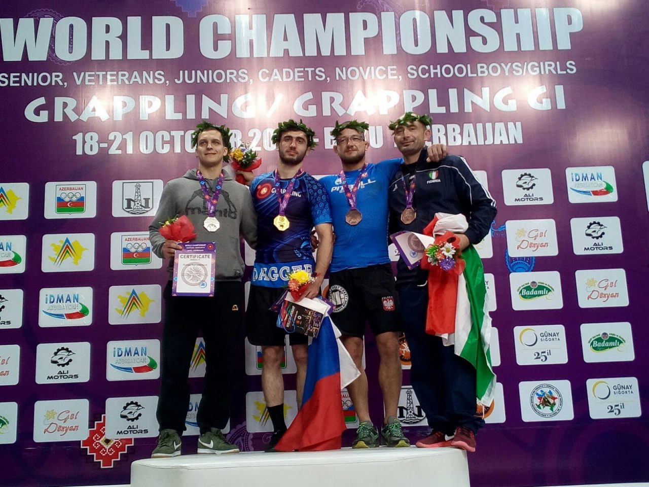 Il sestrese Andrea Lavaggi bronzo ai mondiali di grappling