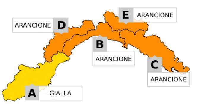 Maltempo, allerta gialla prolungata sino alle 21