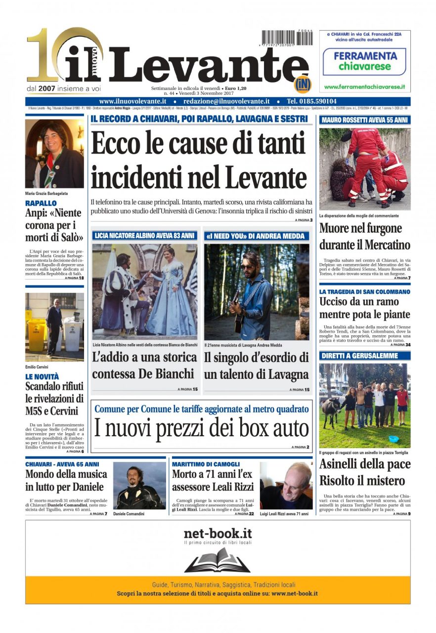 Inchieste, approfondimenti e interviste sul settimanale Il Nuovo Levante da oggi in edicola