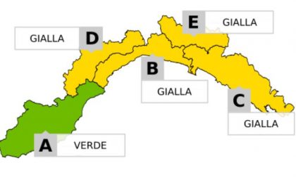 Maltempo, allerta gialla per domani, sabato 4 novembre