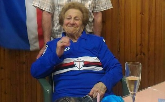 Cent’anni ed un cuore blucerchiato per Emilia