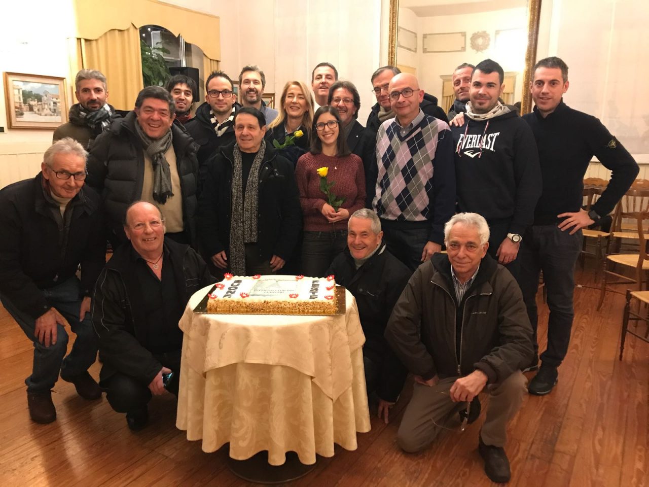 Il brindisi dello Juventus Club Doc di Chiavari