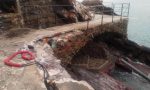 La mareggiata a Zoagli ha lasciato dietro di sé mezzo milione di danni