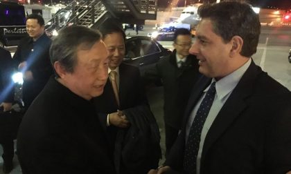 Il vicepremier cinese a Genova accolto da Toti: «Partnership e collaborazioni fra Cina e Liguria»