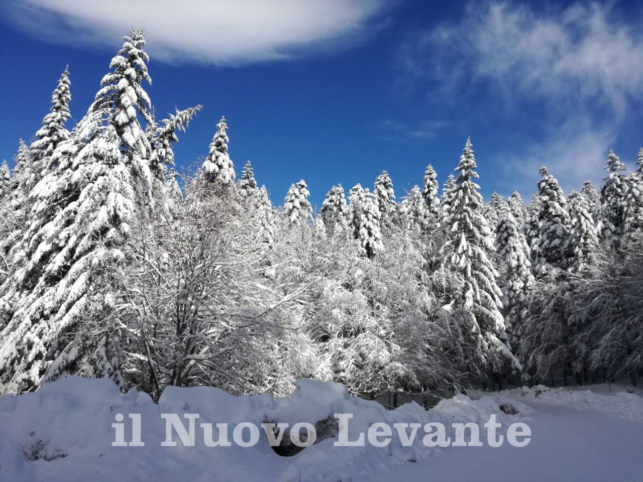 Neve in Val d’Aveto, alta probabilità da domenica