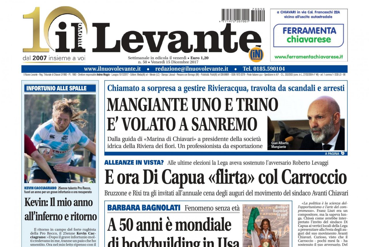 Inchieste, approfondimenti e interviste su Il Nuovo Levante da oggi in edicola