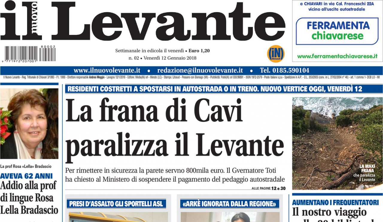 Inchieste, approfondimenti e interviste su Il Nuovo Levante da oggi in edicola