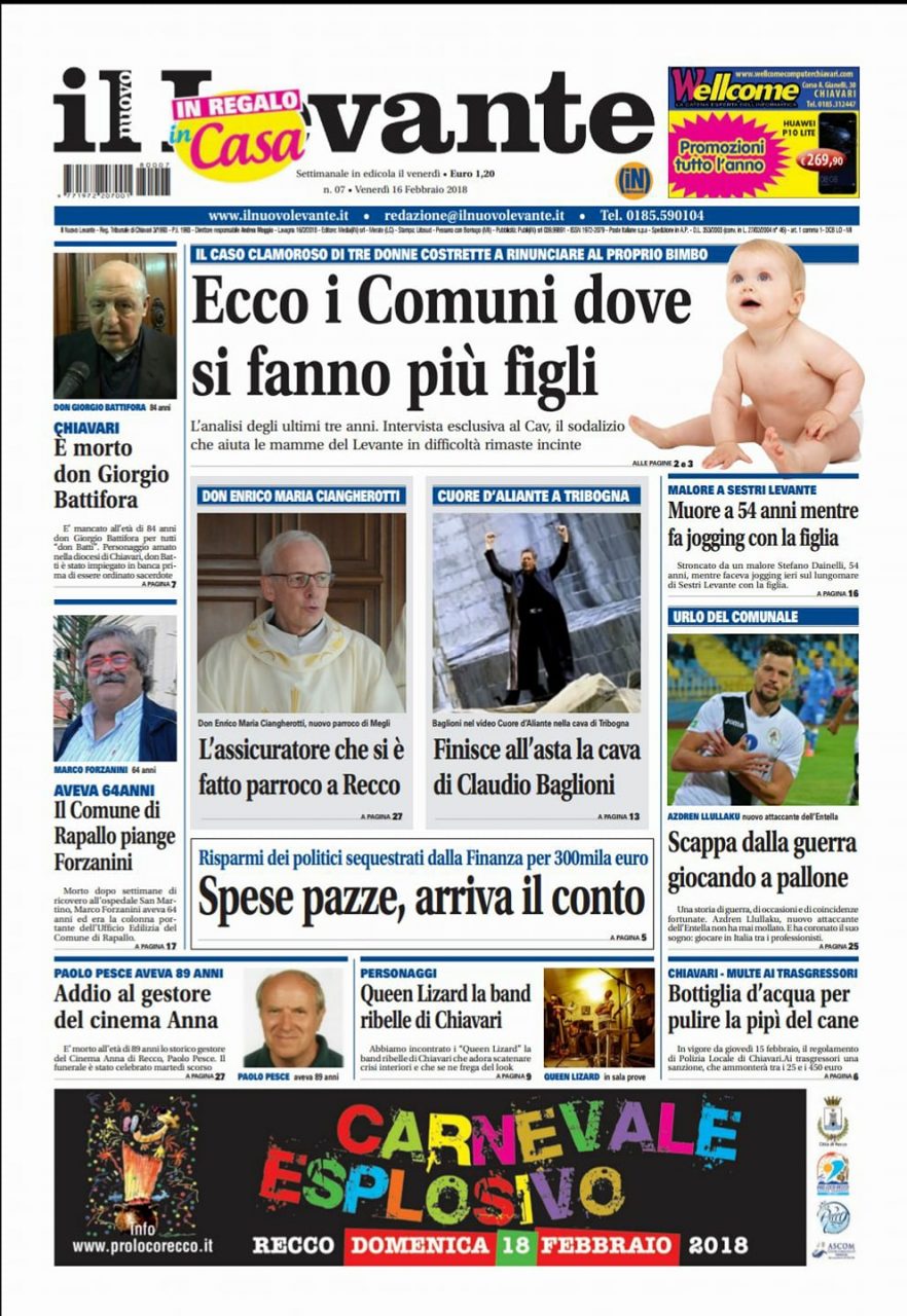 Inchieste, approfondimenti e interviste su Il Nuovo Levante da oggi in edicola