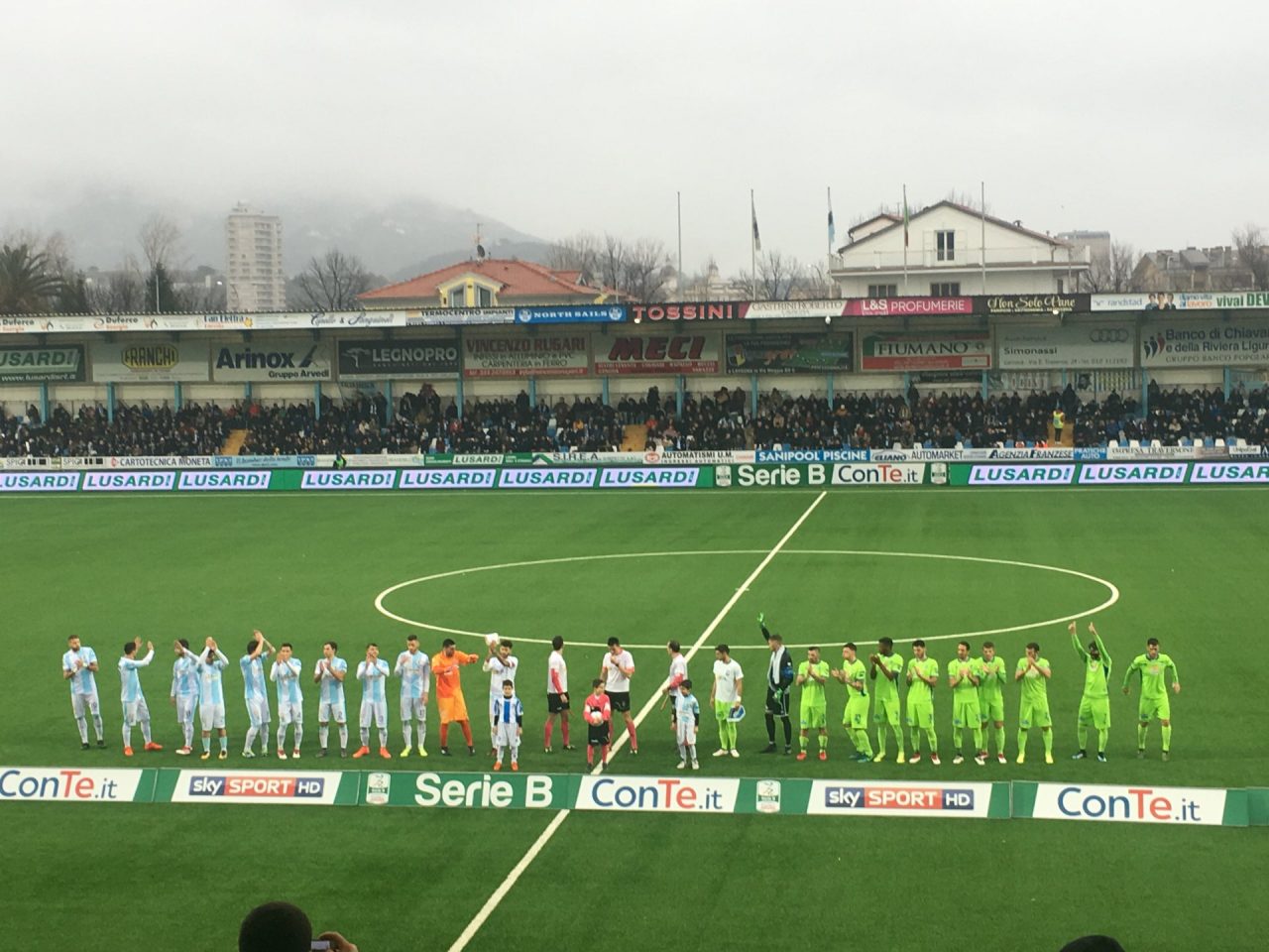 Domani l’Entella giocherà in trasferta a Carpi