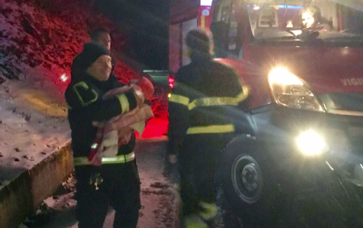 Giovane coppia di Sestri bloccata nella neve con i figli, intervengono i Vigili del fuoco