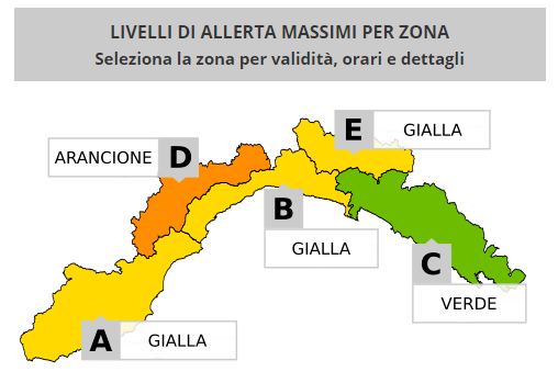 Nuova allerta neve nell’entroterra