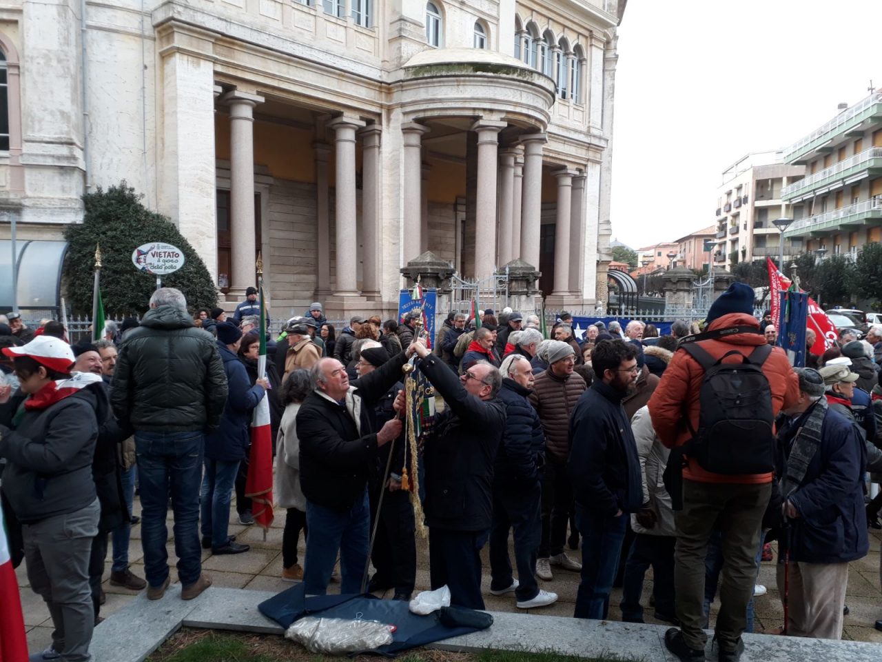 Pronto a partire il corteo antifascista a Sestri