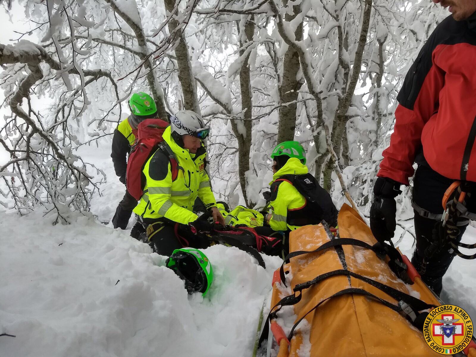 Esercitazione soccorso alpino - 118 Santo Stefano