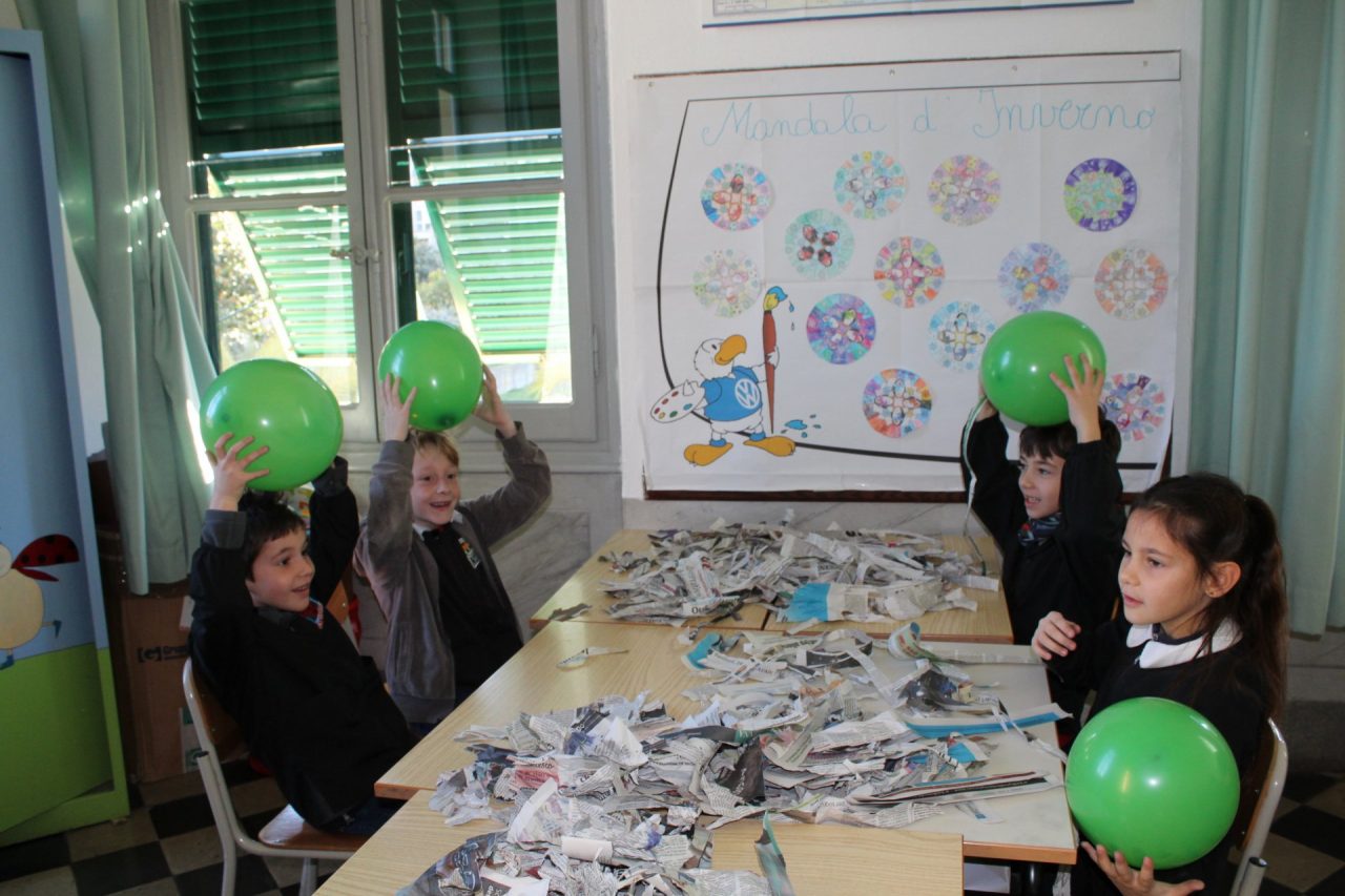 I bimbi della scuola di Sampierdicanne a scuola di riciclo