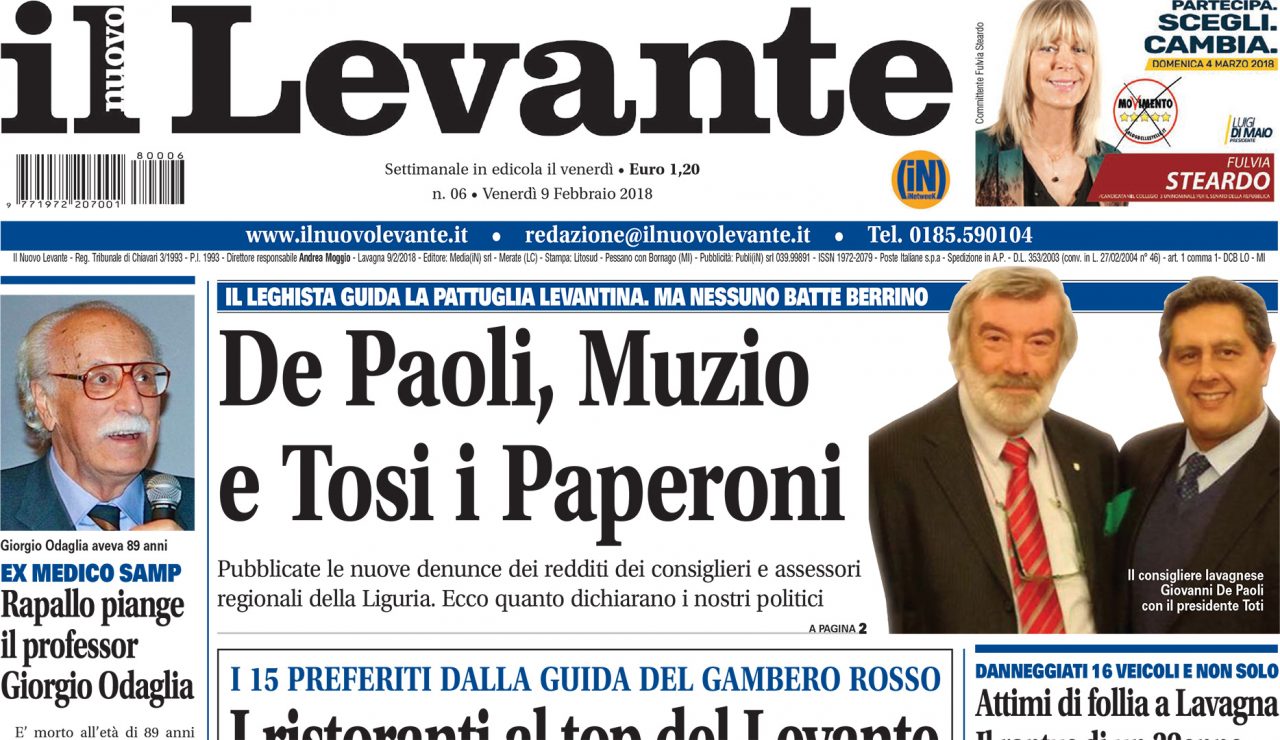 Inchieste, approfondimenti e interviste su Il Nuovo Levante da oggi in edicola