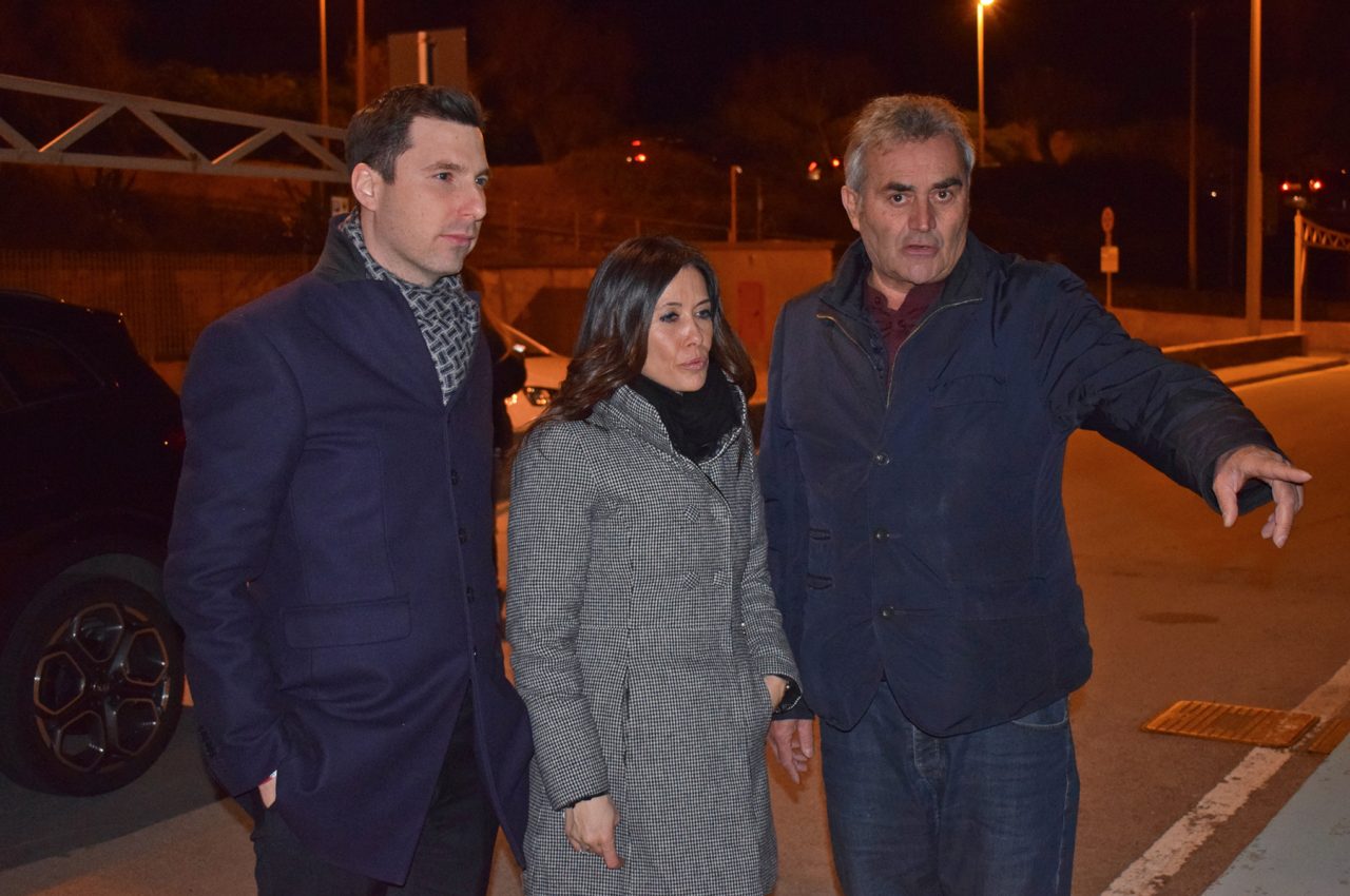 Renà e La Secca: sopralluogo di Giampedrone, Gagliardi e Muzio