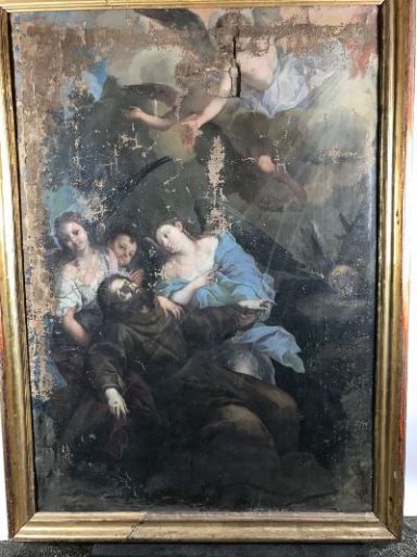 Regione: San Francesco d’Assisi, il restauro del dipinto