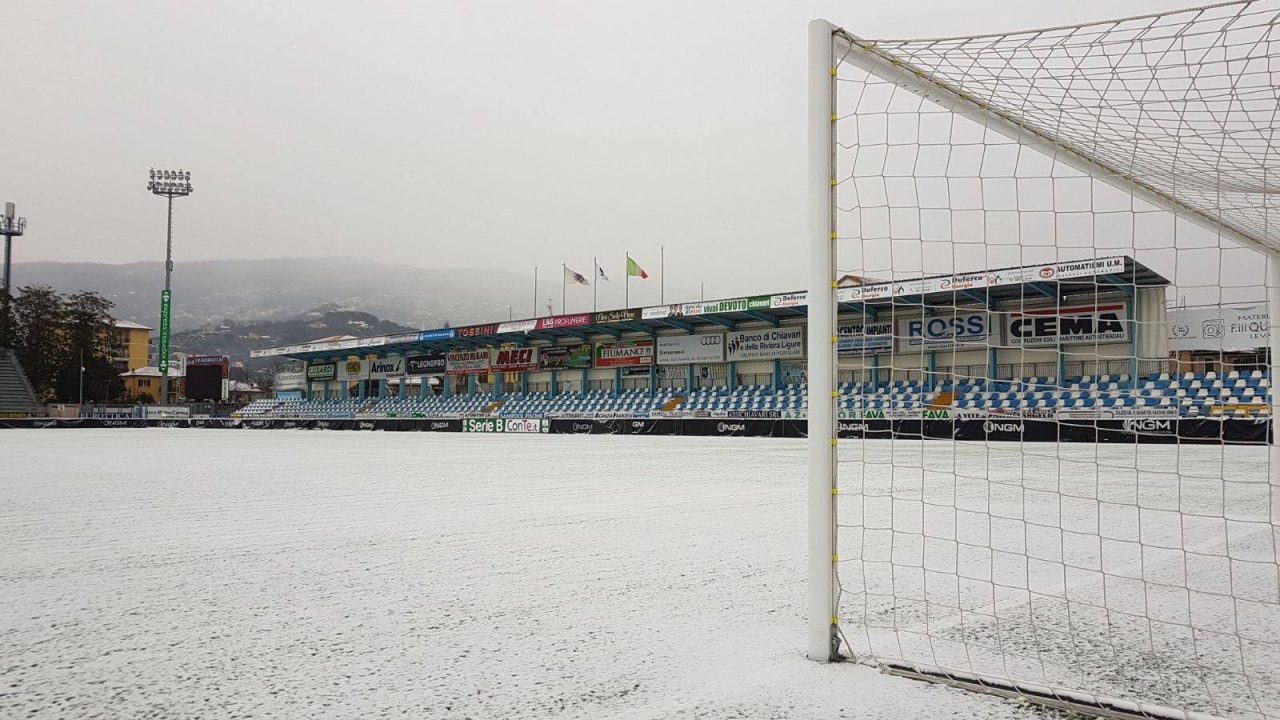 Comunale ripulito, la Virtus Entella si allenerà regolarmente