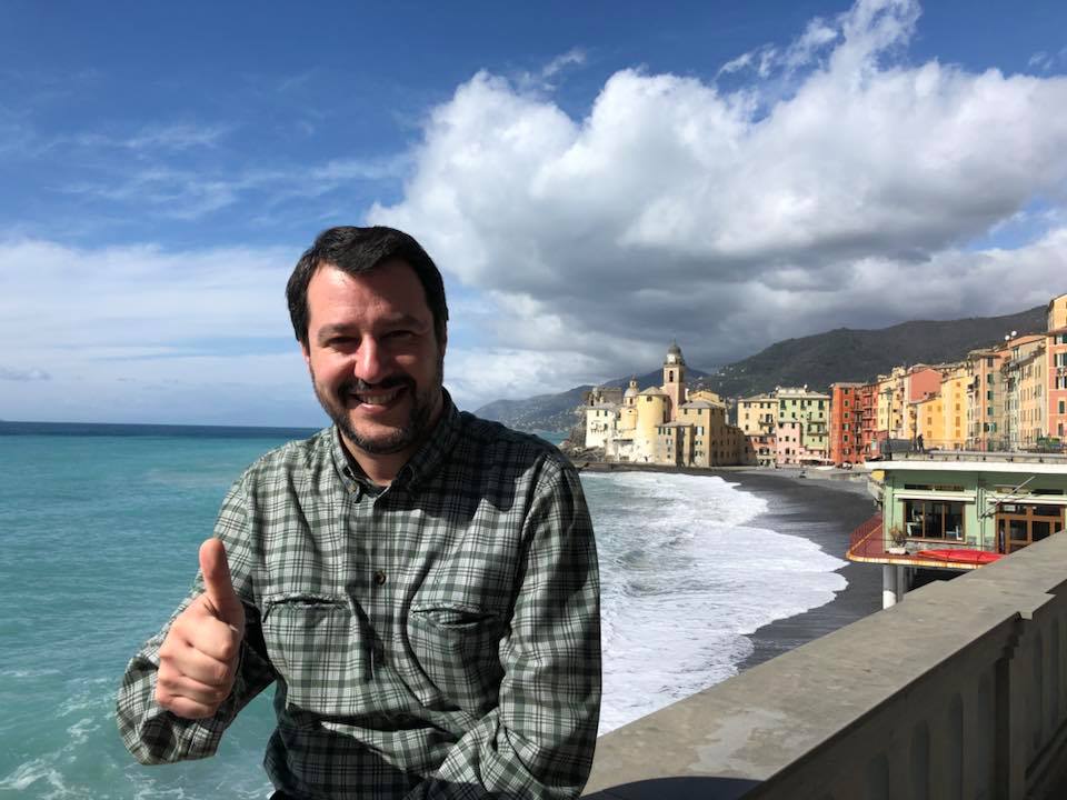 Il riposo di Salvini a Recco e Camogli, prima delle consultazioni