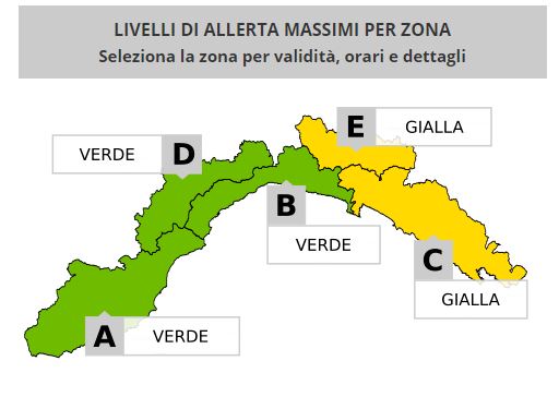 Allerta meteo modificata: i dettagli zona per zona