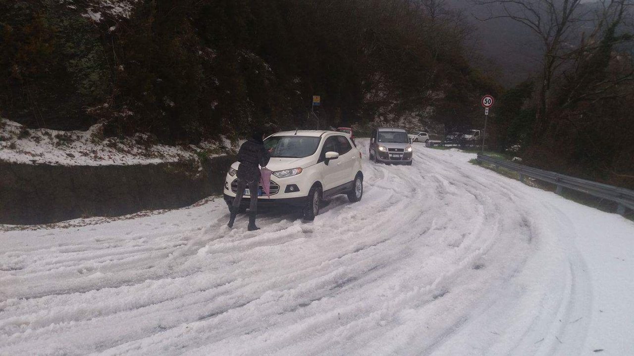 Grandinata eccezionale su Alta Fontanabuona e Golfo Paradiso