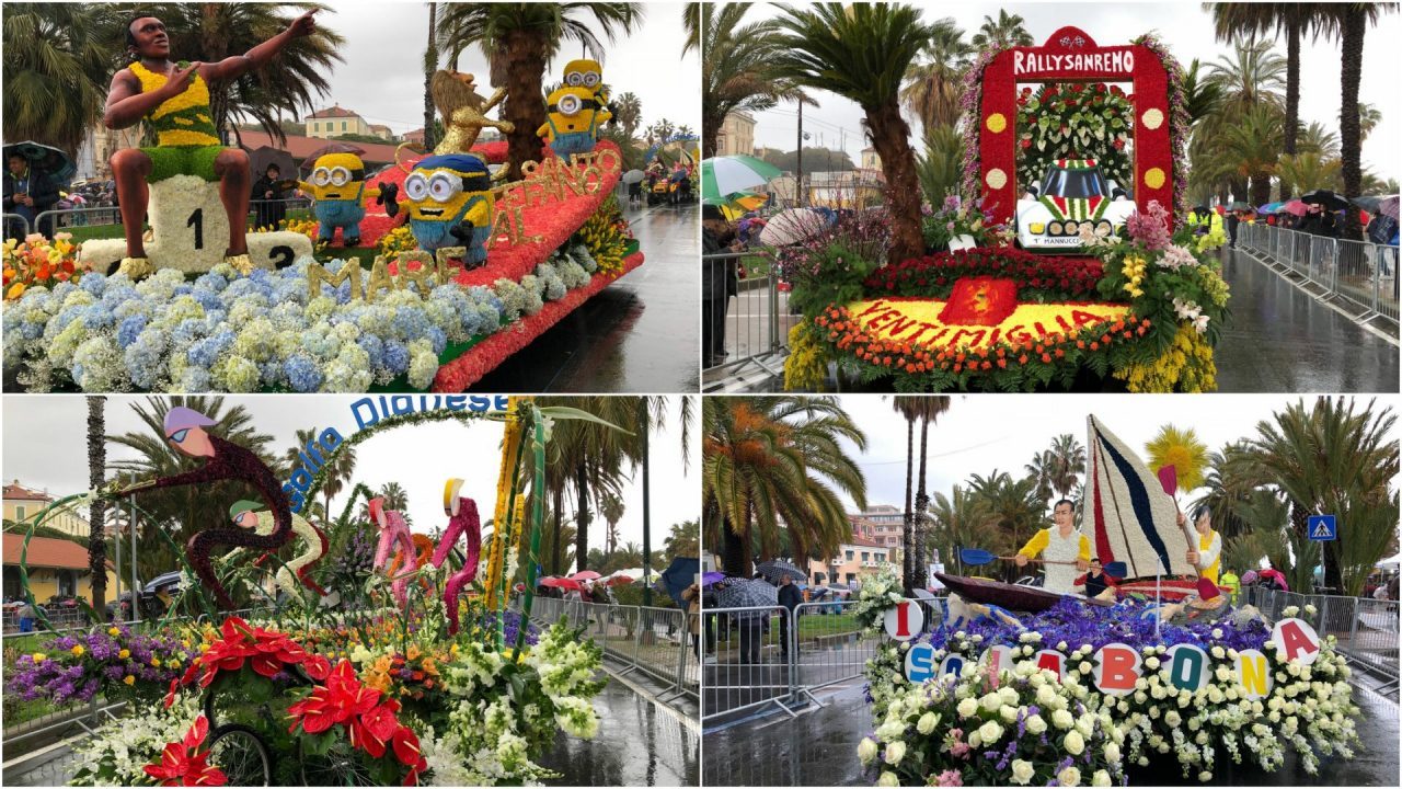 Le foto esclusive dei carri fioriti 2018 Sanremo