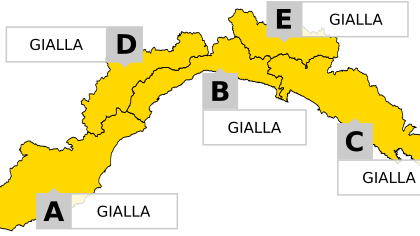 Allerta gialla, confermata la chiusura alle 18 su tutta la Liguria