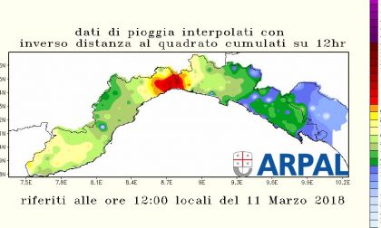 Regione Liguria: «Allerte prolungate ma situazione sotto controllo»