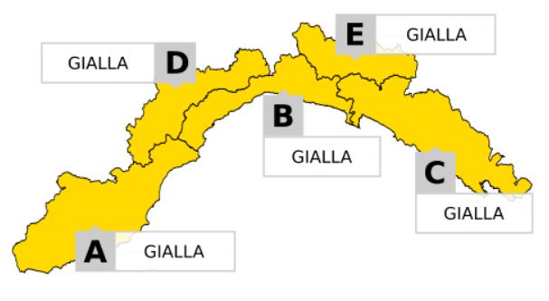 Allerta gialla per temporali: durerà sino alle 20 di domenica