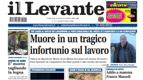 Inchieste, approfondimenti e interviste su Il Nuovo Levante da oggi in edicola