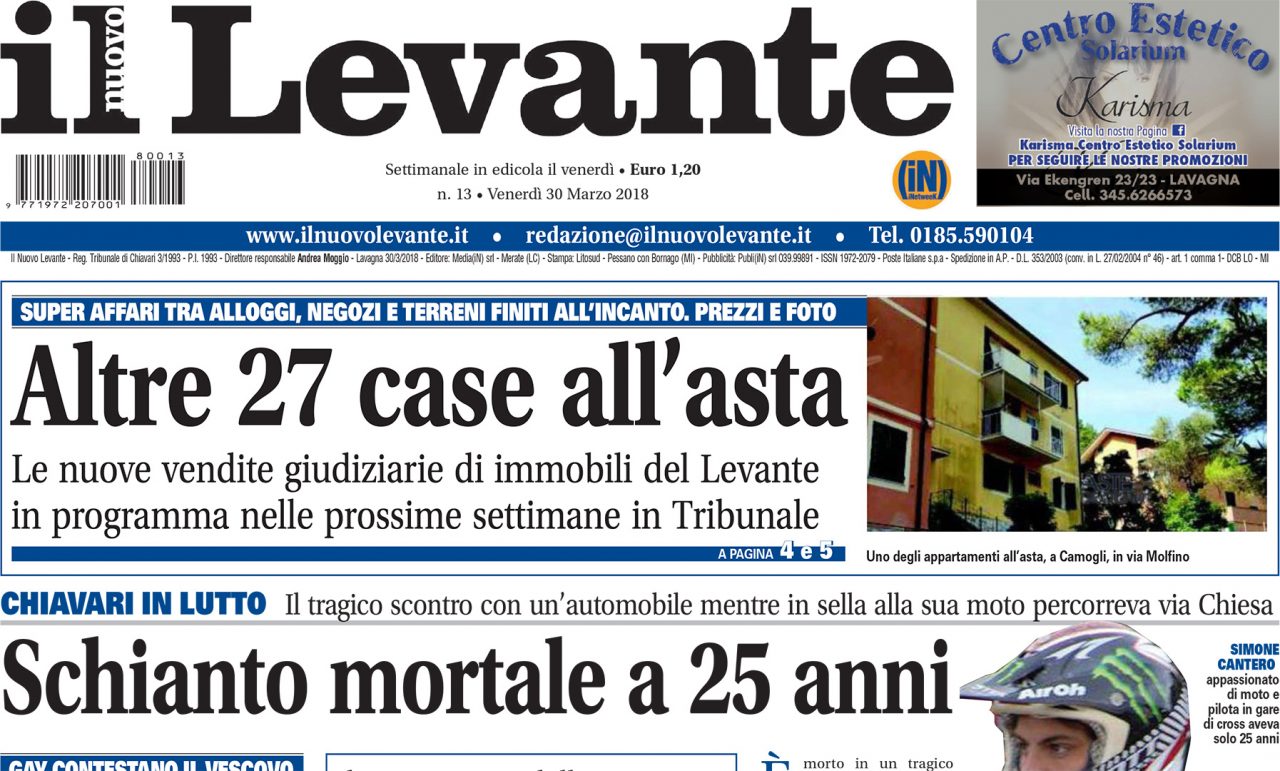 Inchieste, approfondimenti e interviste su Il Nuovo Levante da oggi in edicola