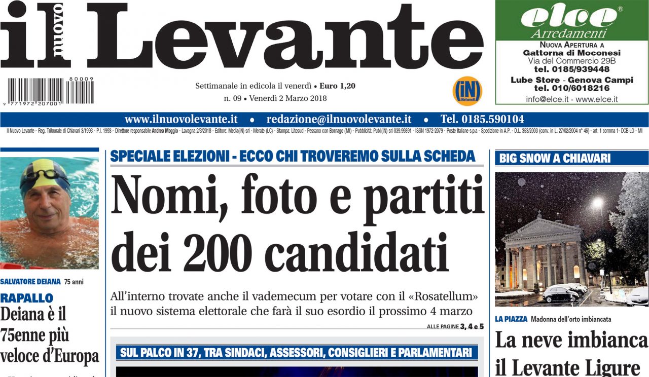 Inchieste, approfondimenti e interviste su Il Nuovo Levante da oggi in edicola
