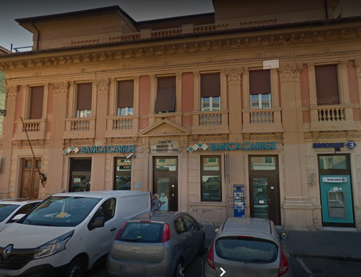 Rapina alla Carige di Sestri Levante