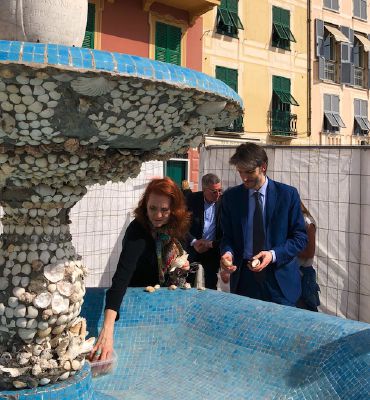 Taglio del nastro per la fontana della Madonnina di Ghiaia
