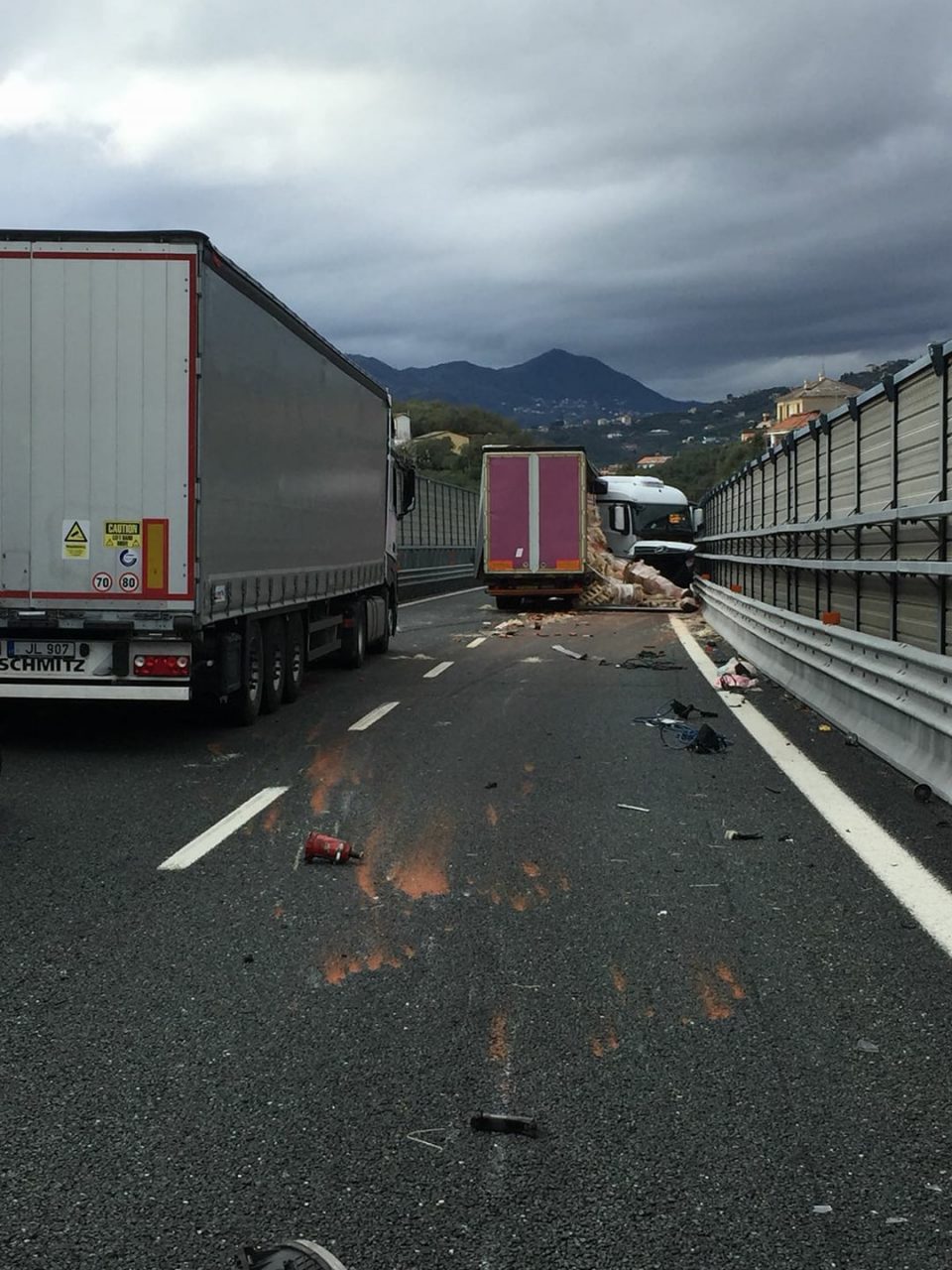 Incidente in autostrada tra Sestri Levante e Lavagna