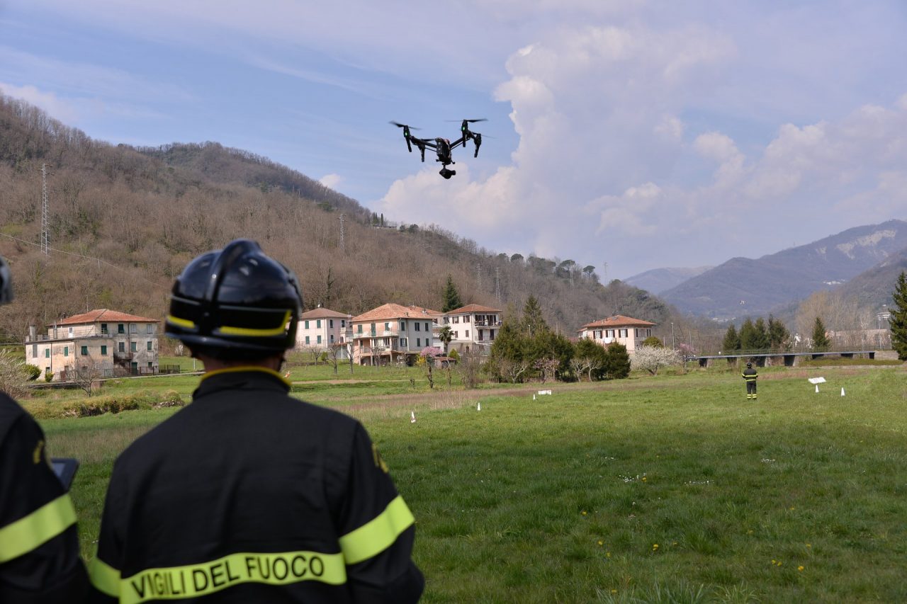 I Vigili del Fuoco a scuola di droni