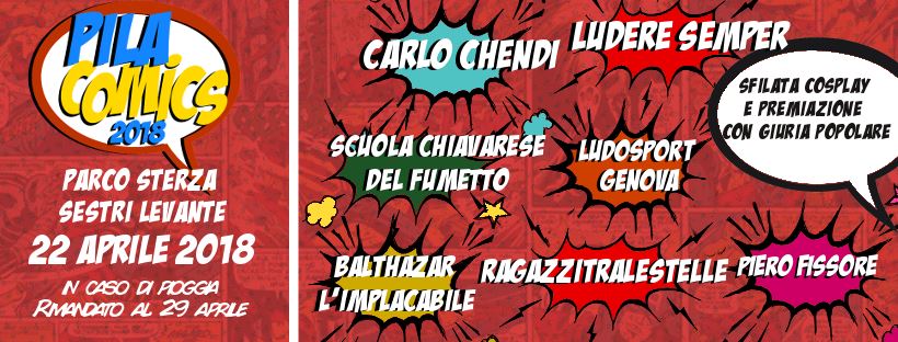 Questo fine settimana la prima edizione del Pila Comics