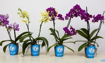 Unicef nel Levante con le orchidee di Euroflora