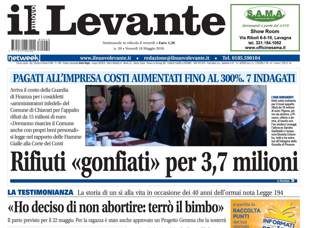 Inchieste, approfondimenti e interviste su Il Nuovo Levante da oggi in edicola