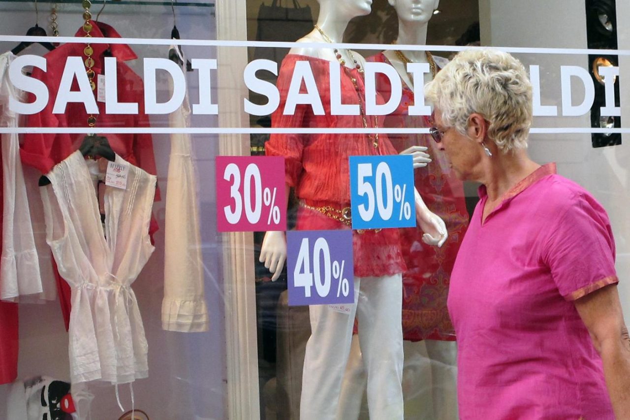 Al via da oggi sabato 3 luglio i saldi estivi