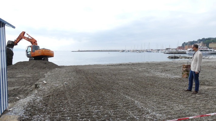 Materiali del San Siro per i ripascimeti delle spiagge sammargheritesi