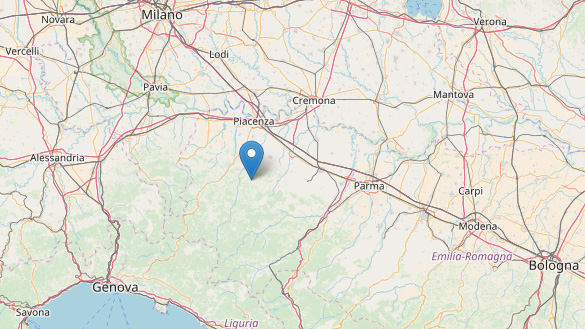 Terremoto nel piacentino, avvertito anche nel Tigullio